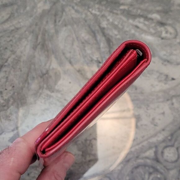 𝅺longchamp Roseau Patent Leather Long Continental Wallet - Picture 6 of 9